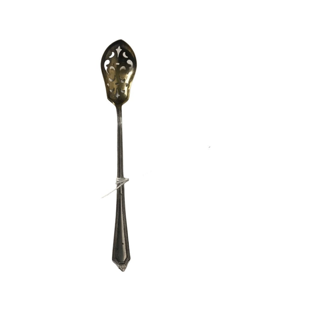 Vintage Gold/Silver Slotted Spoon | Home & Living