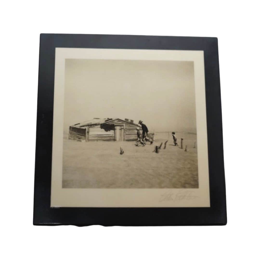 Authentic Arthur Rothstein Dust Bowl Print, Signed Fine Art Photography, Vintage Iconic Wall Art, Historical Memorabilia