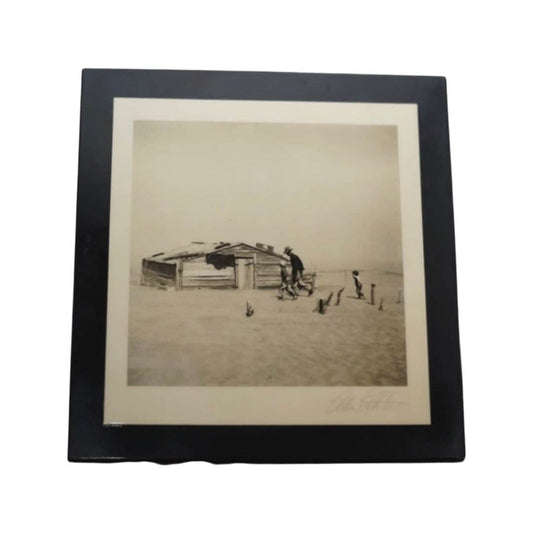 Authentic Arthur Rothstein Dust Bowl Print, Signed Fine Art Photography, Vintage Iconic Wall Art, Historical Memorabilia
