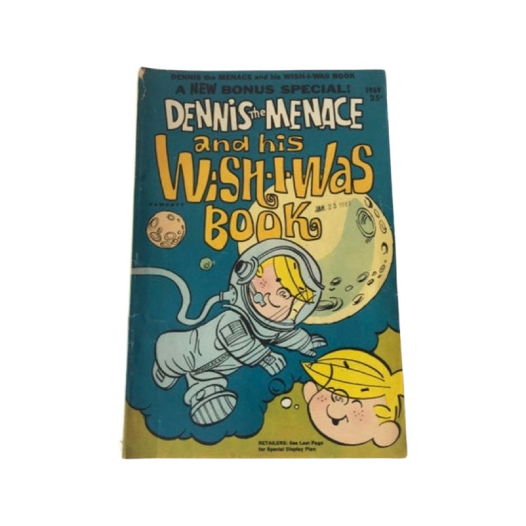 Dennis The Menace and his Wish-I-Was Book Comic Magazine | Fawcett 1969 Cartoon Comic