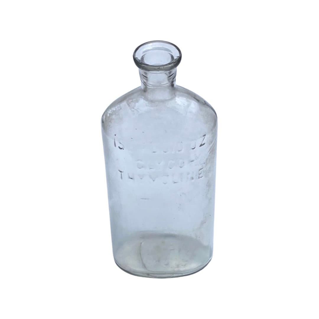 Antique Glyco-Thymoline Glass Bottle K & O Co. New York | Home Decor