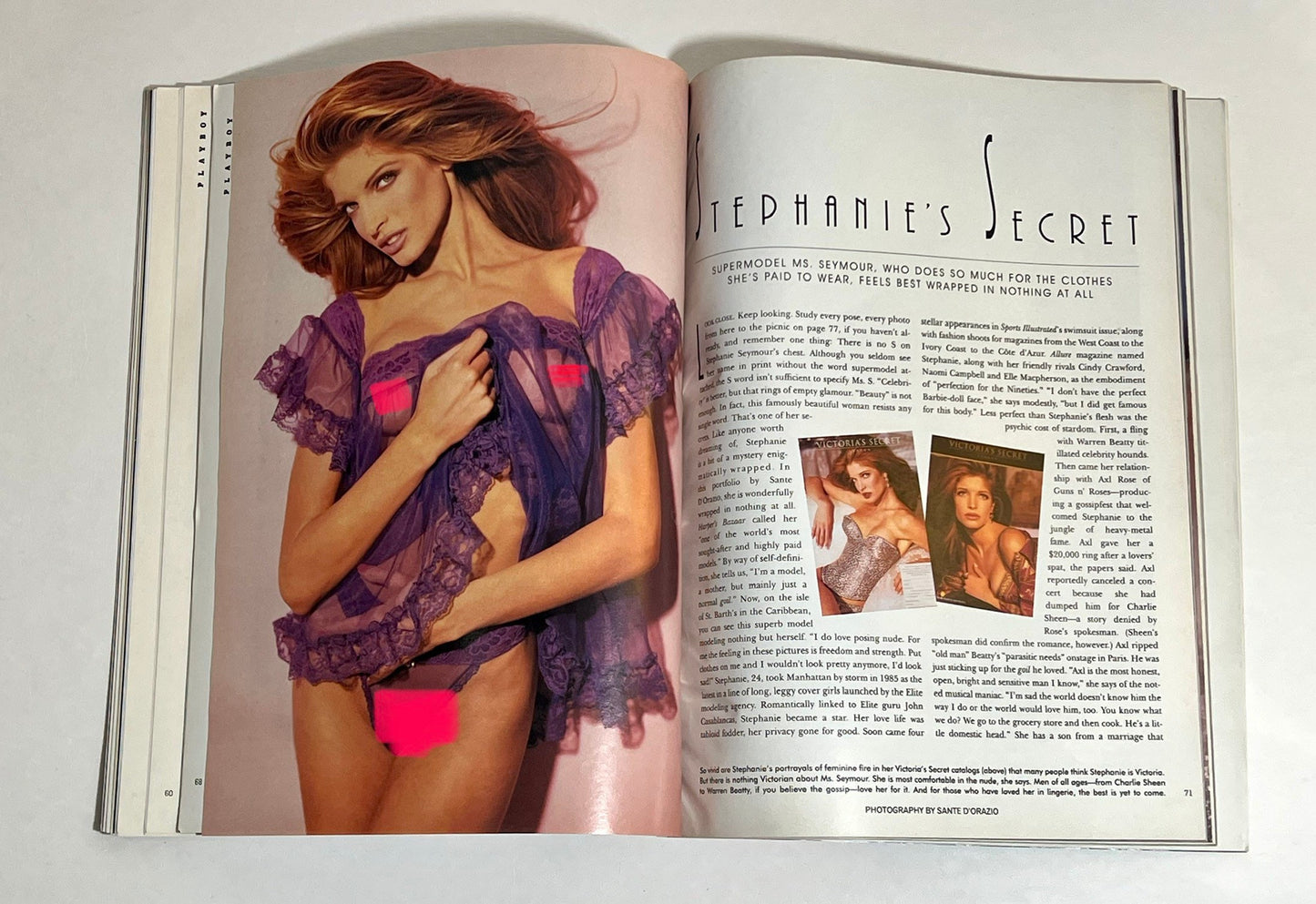 February 1993 Playboy Magazine Stephanie Seymour| Memorabilia