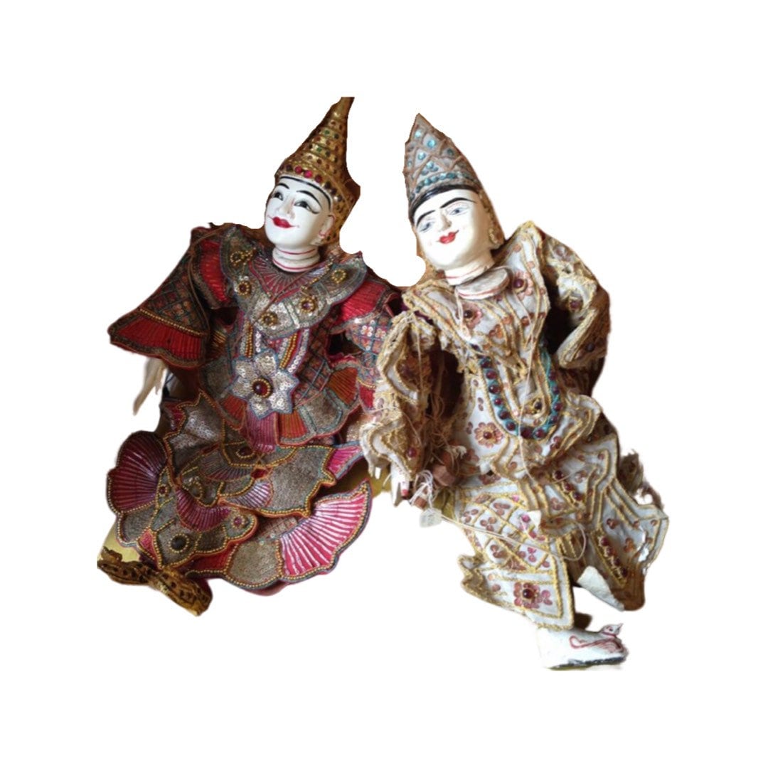 Antique Asian Marionette Dolls