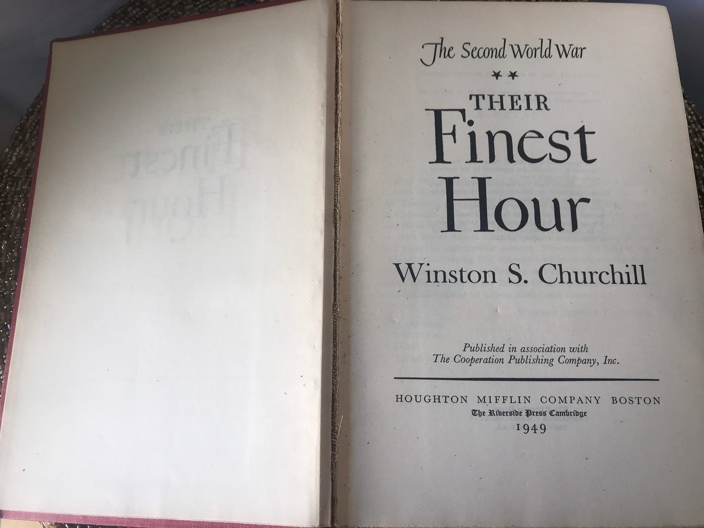 Their Finest Hour by Winston S. Churchill | The Second World War | Literature