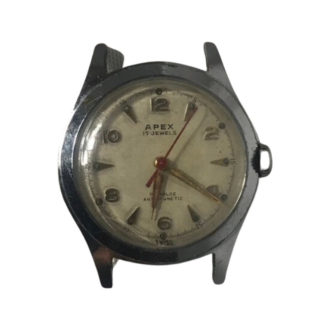 Vintage Apex Silver Face Watch | Jewelry