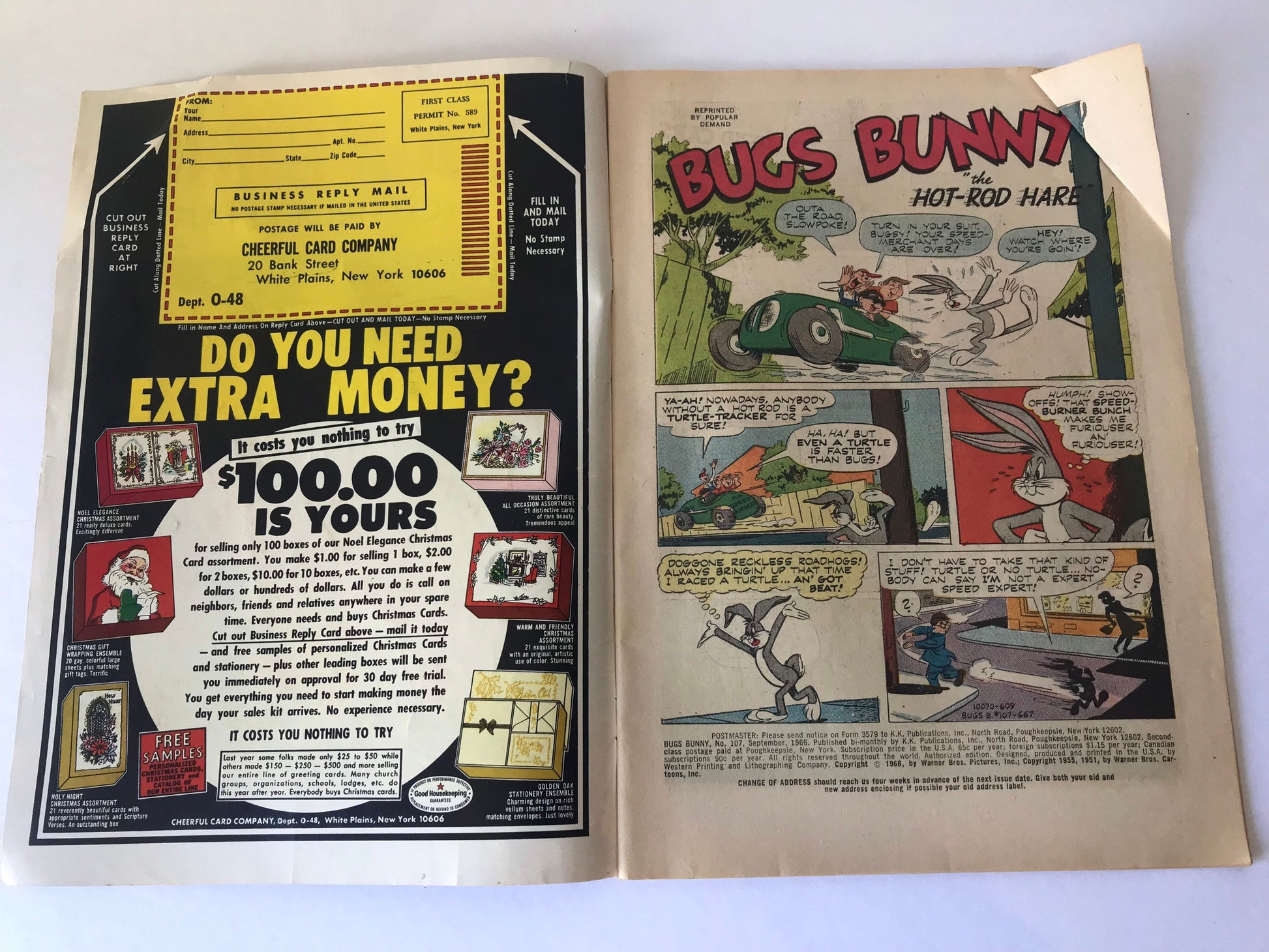 Bugs Bunny “Hot-Rod Hare” | Gold Key’s September Issue