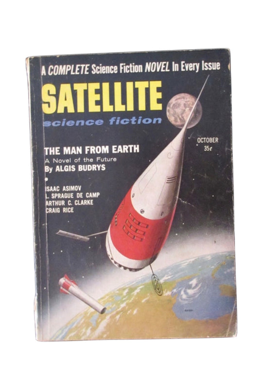 SATELLITE Science Fiction Magazine-Oct1956-Volume 1,Issue 1. With Isaac Asimov-XF-Cond