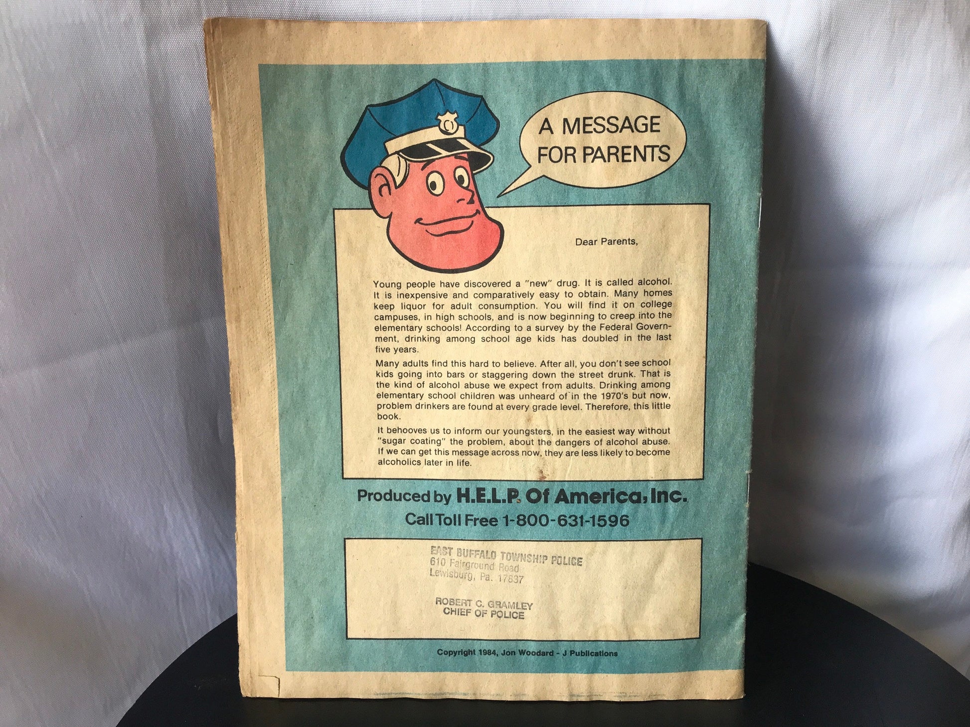 Vintage Abusers are Losers - Alcohol Activity Book | H.E.L.P Of America | Memorabilia