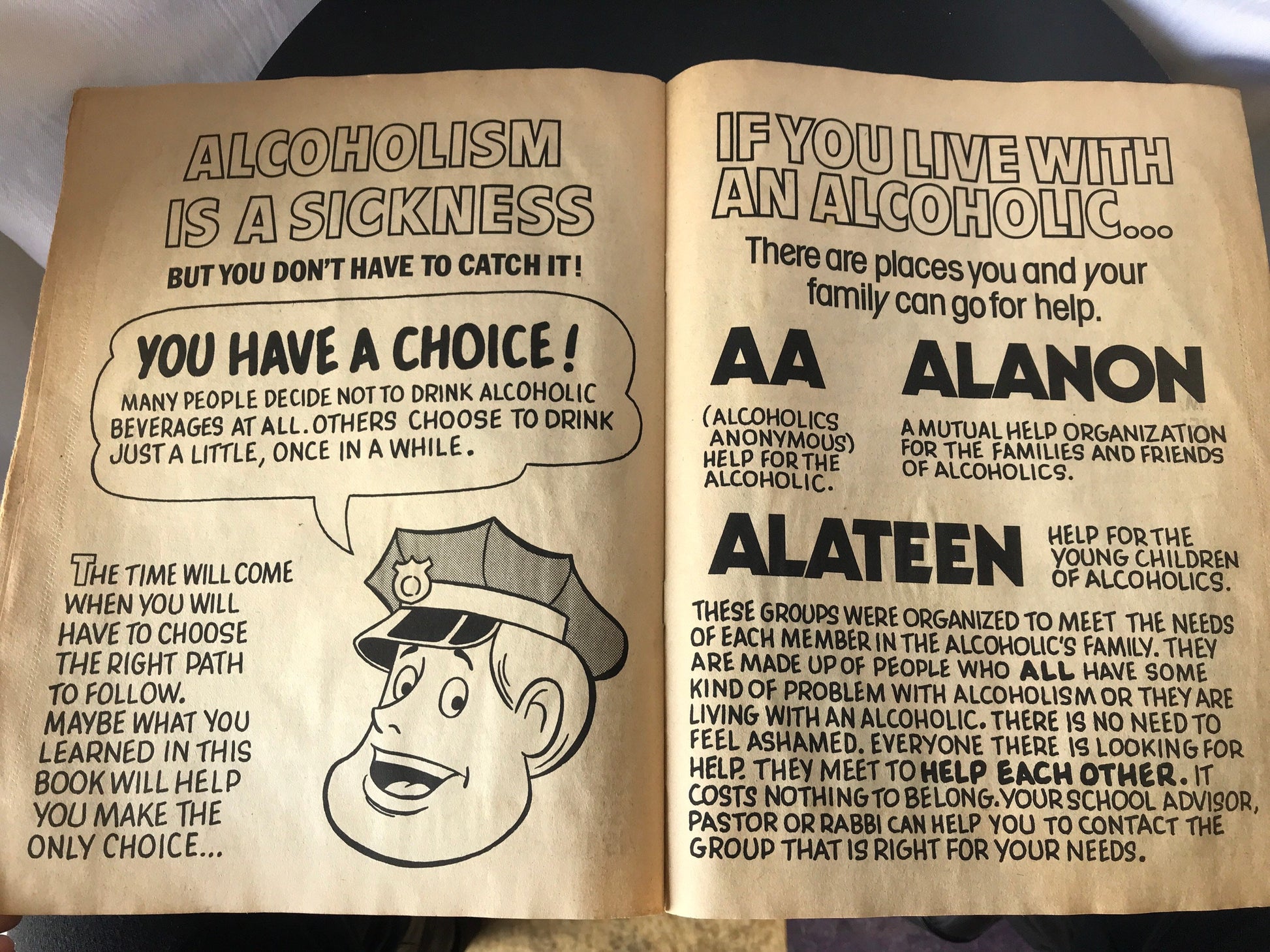 Vintage Abusers are Losers - Alcohol Activity Book | H.E.L.P Of America | Memorabilia