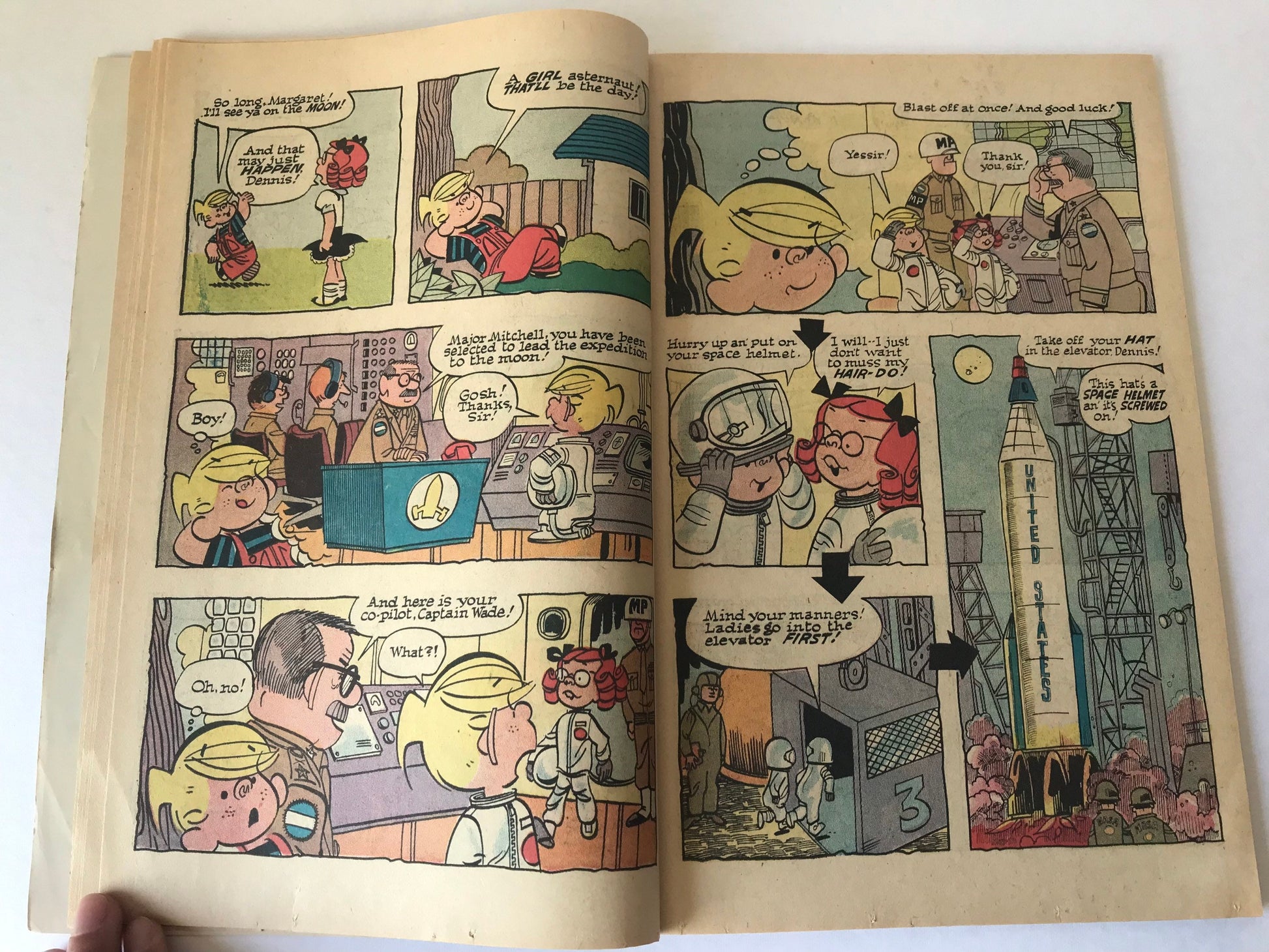 Dennis The Menace and his Wish-I-Was Book Comic Magazine | Fawcett 1969 Cartoon Comic