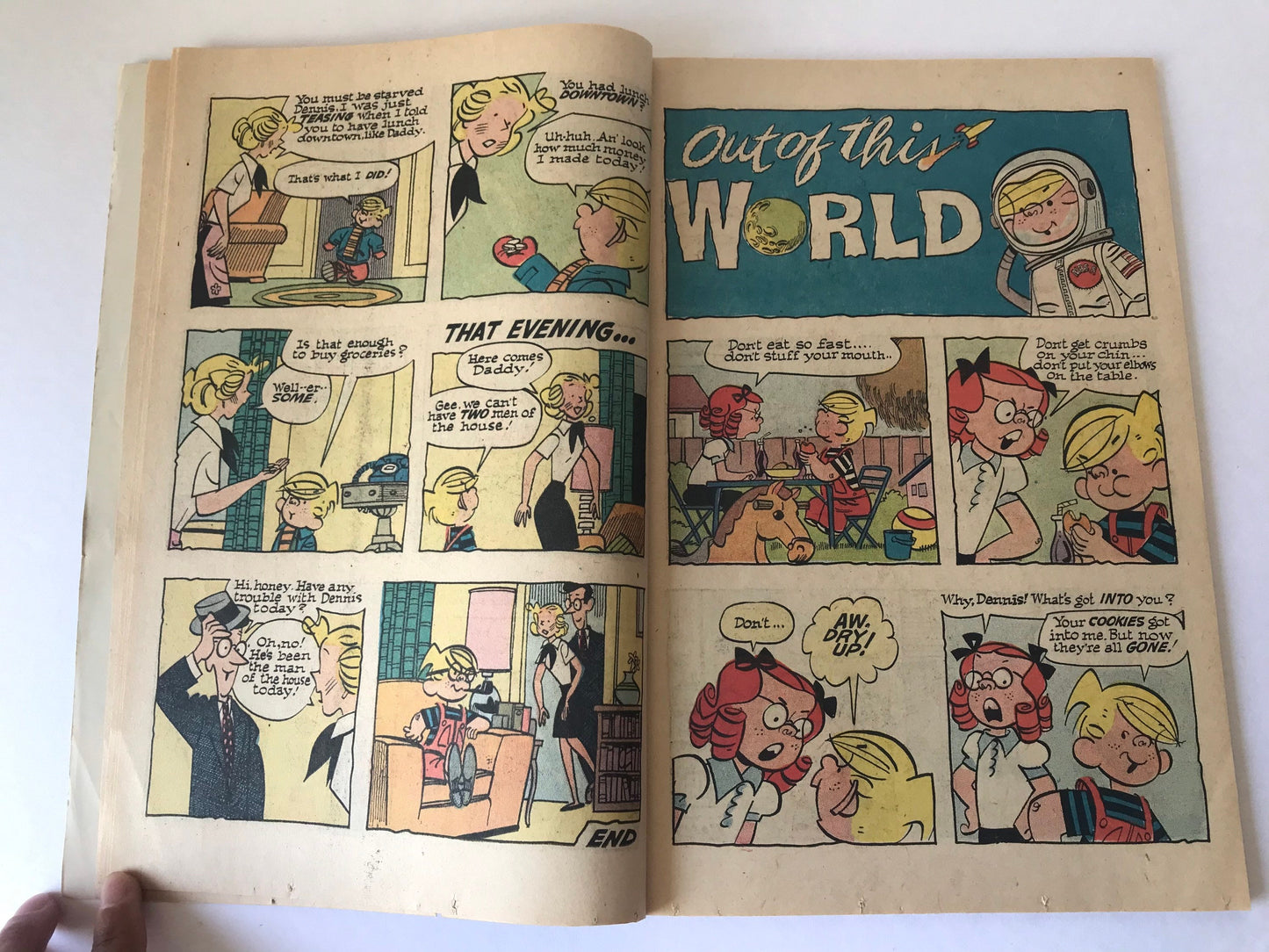 Dennis The Menace and his Wish-I-Was Book Comic Magazine | Fawcett 1969 Cartoon Comic