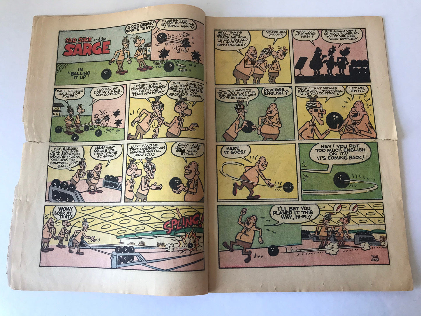 Sad Sack and the Sarge Cartoon Comic Book | Harvey Comics June No. 37