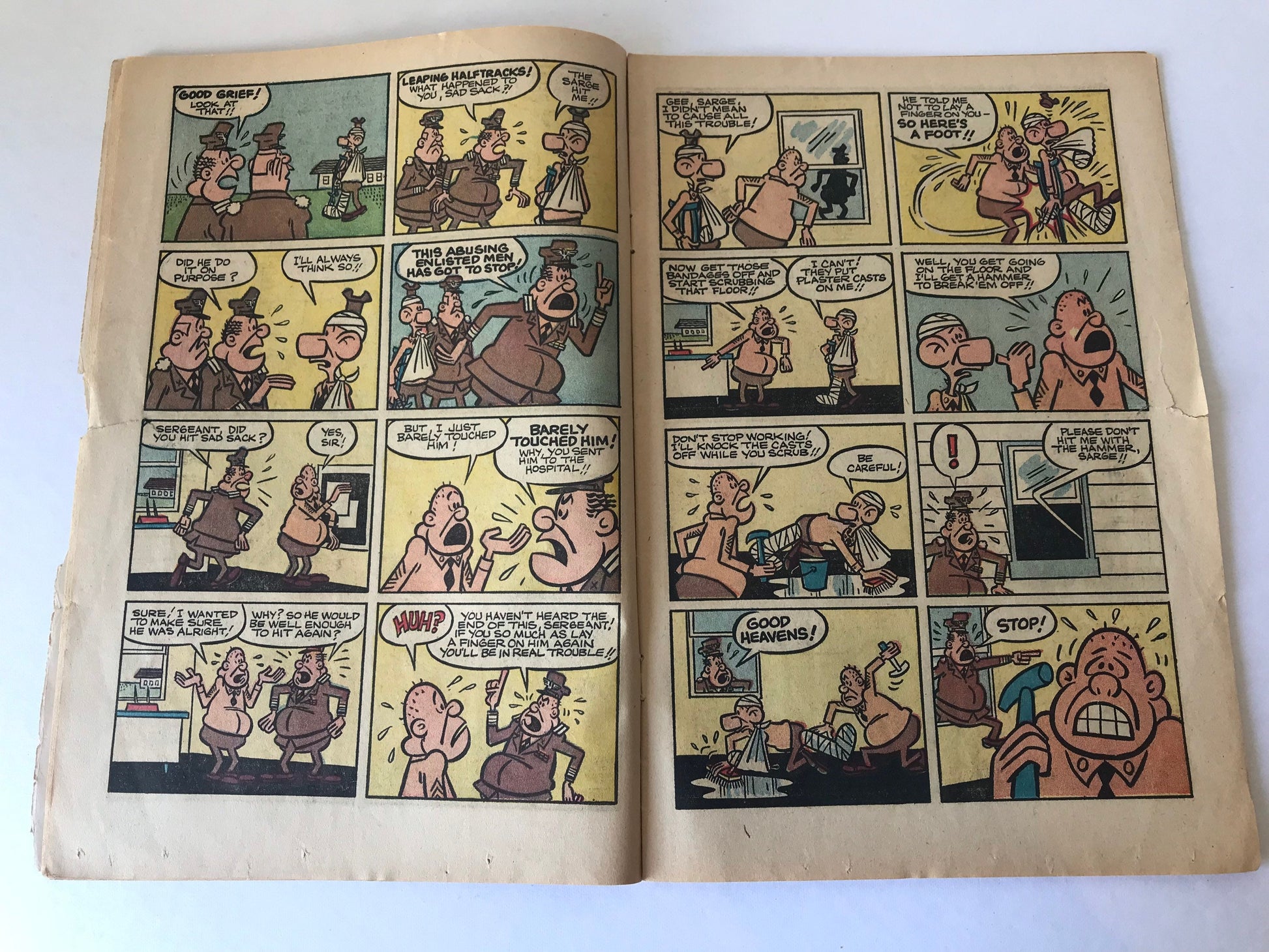 Sad Sack and the Sarge Cartoon Comic Book | Harvey Comics June No. 37