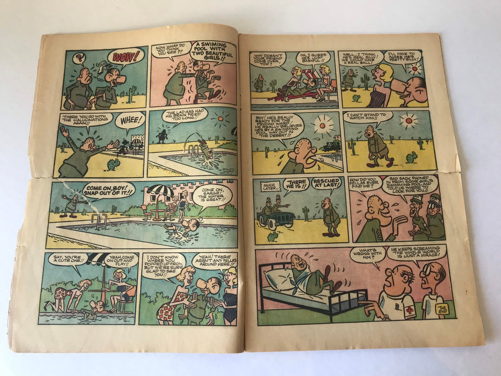 Sad Sack and the Sarge Cartoon Comic Book | Harvey Comics June No. 37