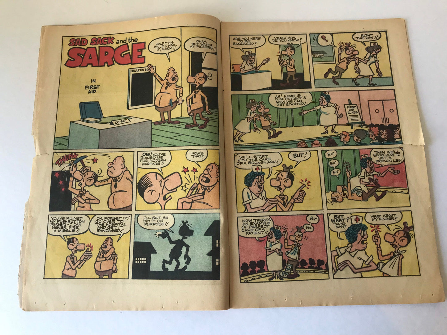 Sad Sack and the Sarge Cartoon Comic Book | Harvey Comics June No. 37