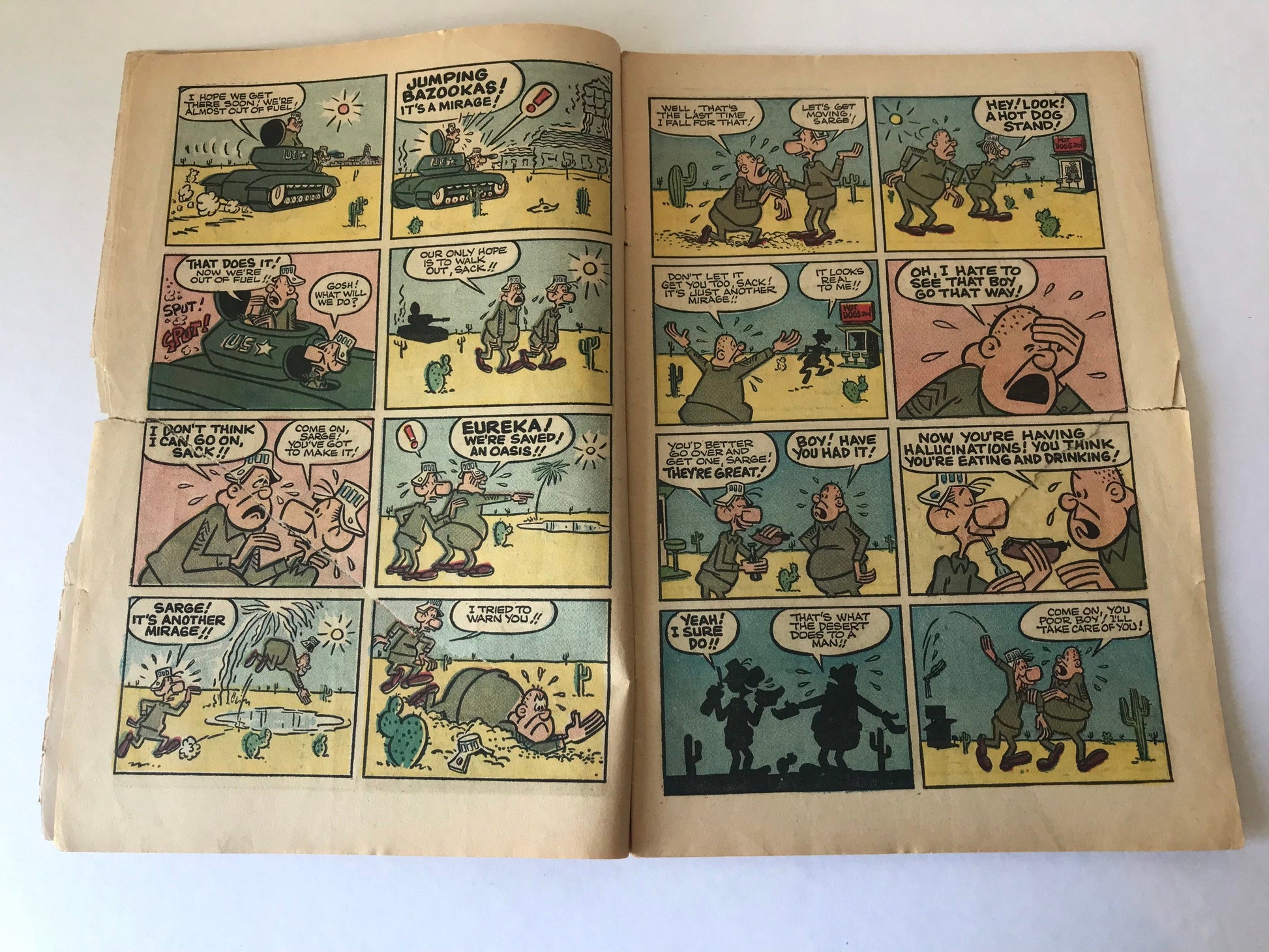 Sad Sack and the Sarge Cartoon Comic Book | Harvey Comics June No. 37