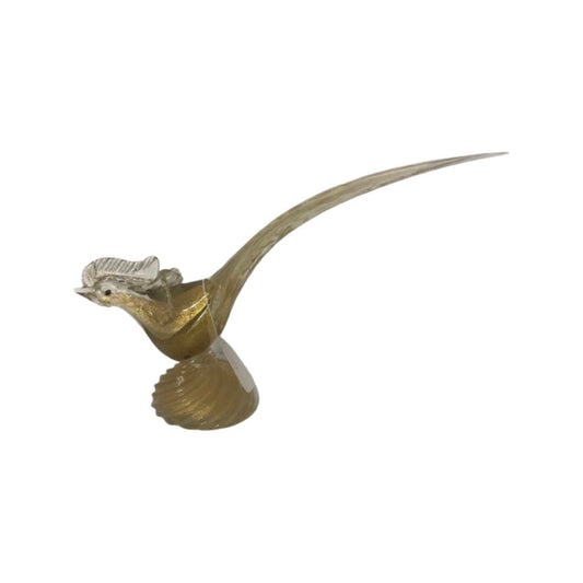 Vintage Gold Glass Bird Sculpture | Glass Sculptures & Figurines