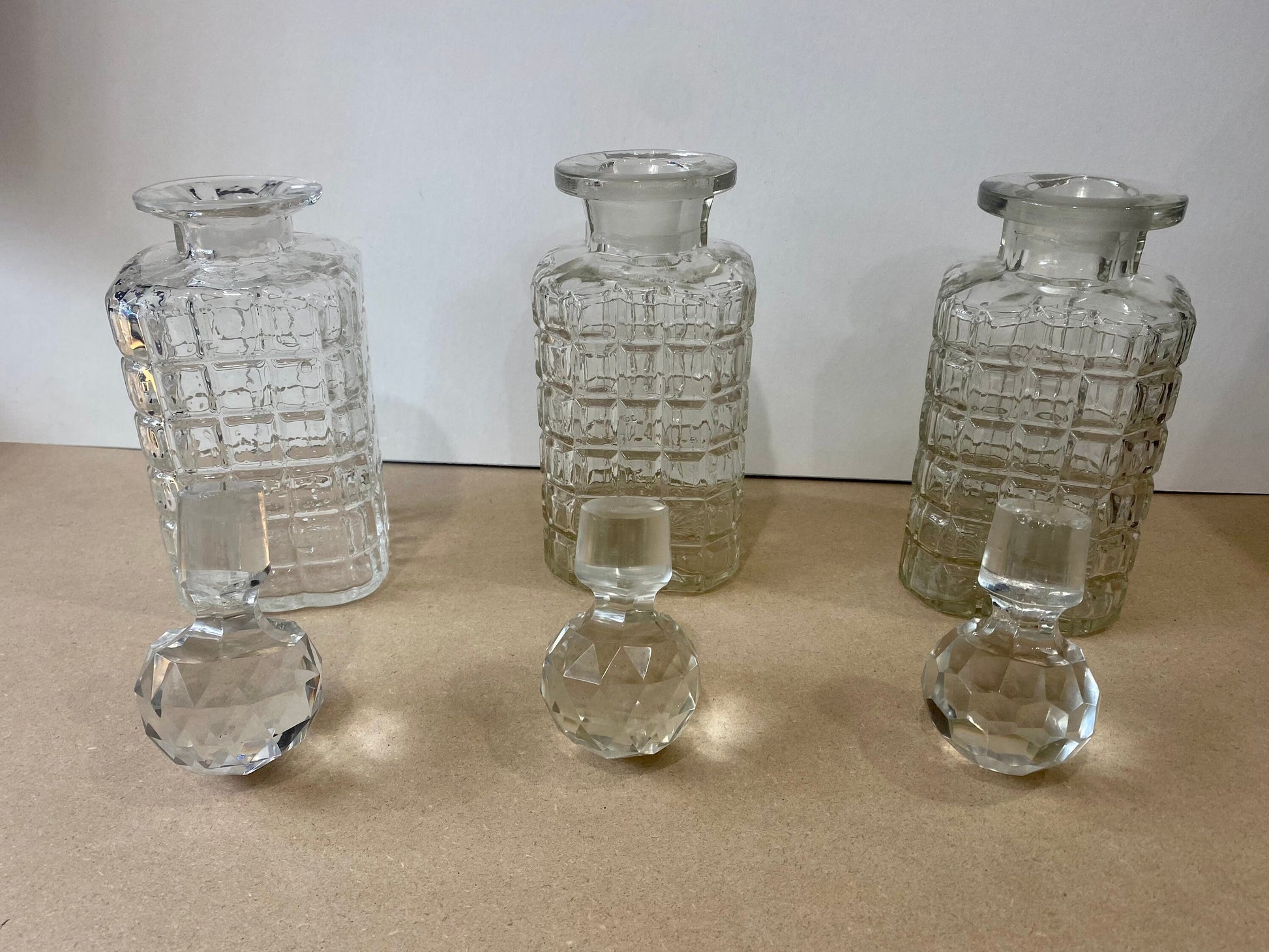 19th century oak tantalus with 3 Decanters - On Sale!!