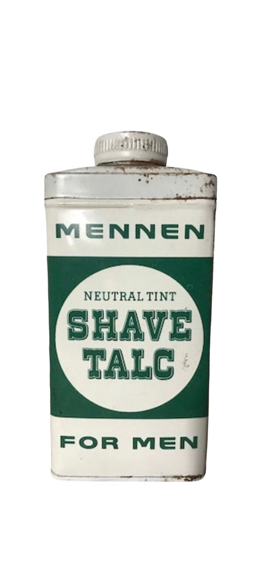 Vintage 1950's Mennen Neutral Tint Shave Talc For Men