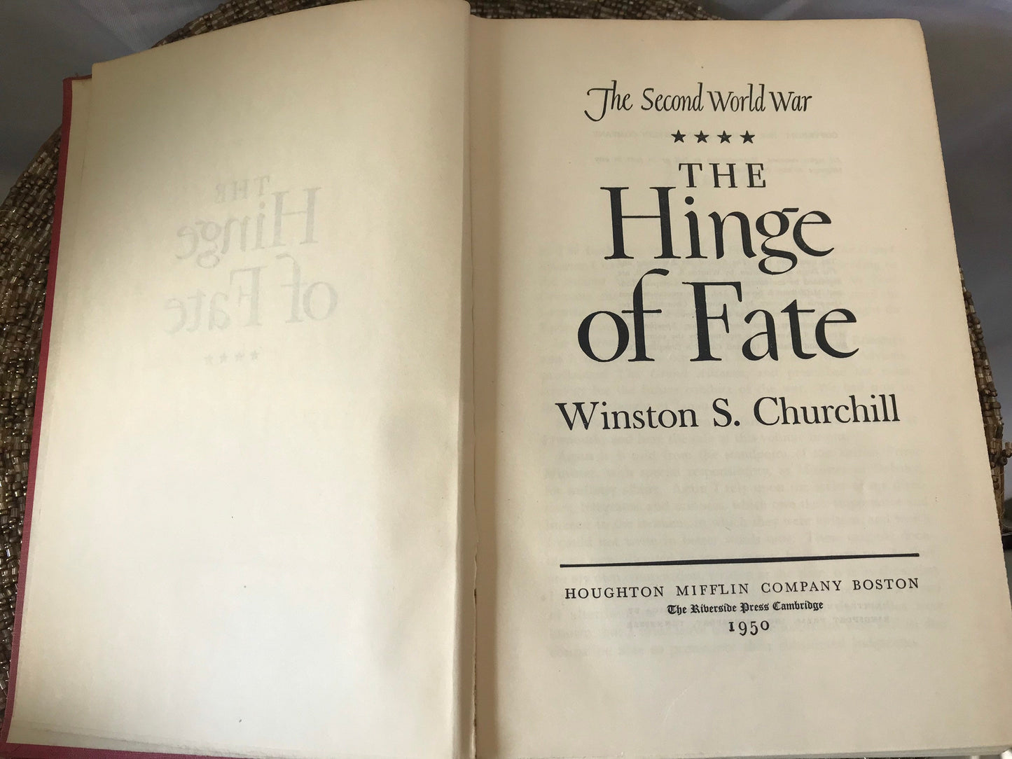 The Second World War | The Hinge Of Fate by Winston S. Churchill | Literature