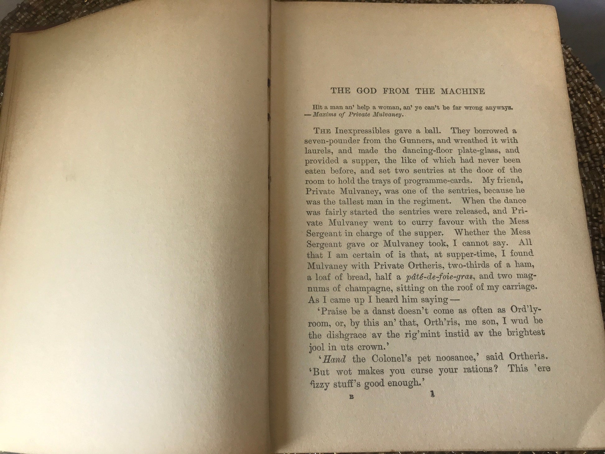 Soldiers Three The Story of the Gadsby’s In Black and White by Rudyard Kipling | Literature