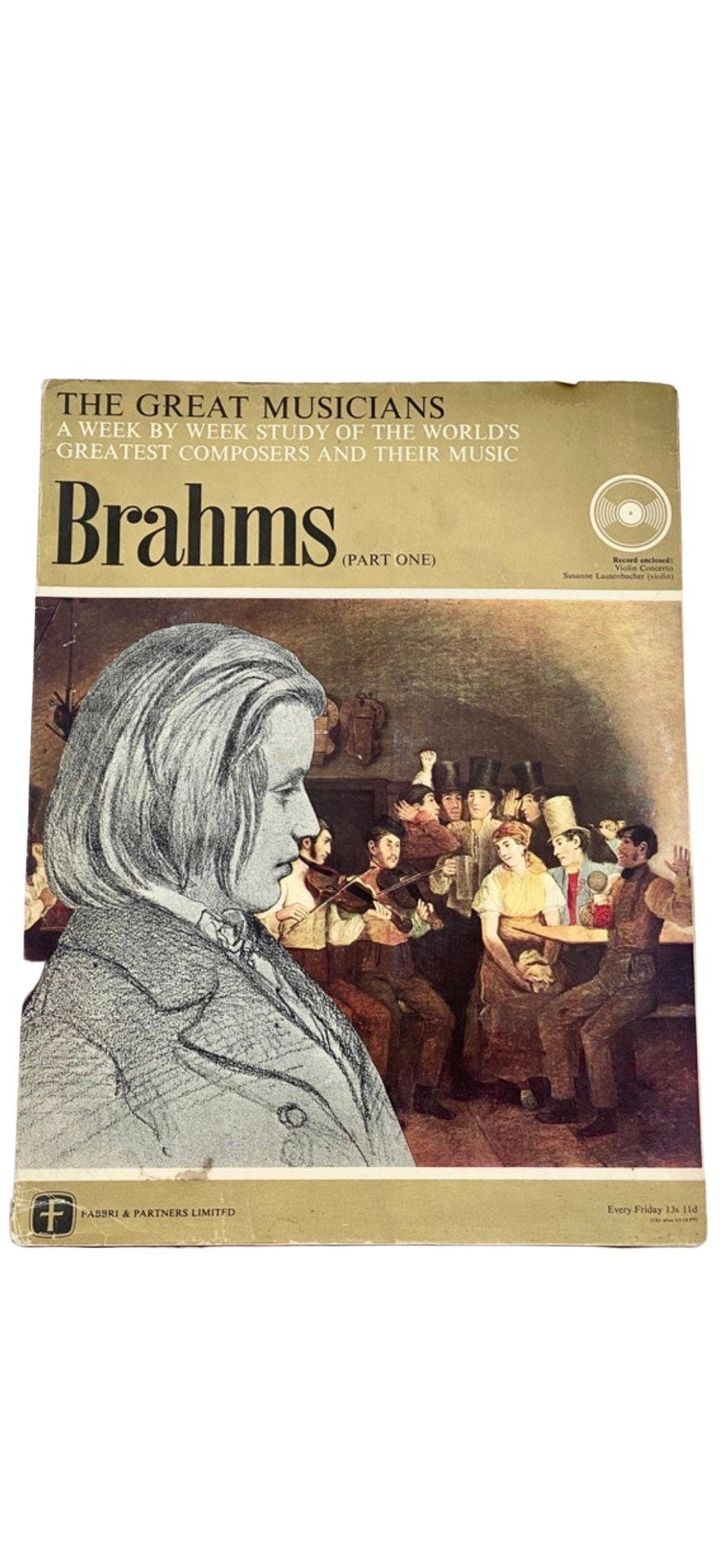 Brahams Part 1 The Great Musicians Study of Music enclosed with Record