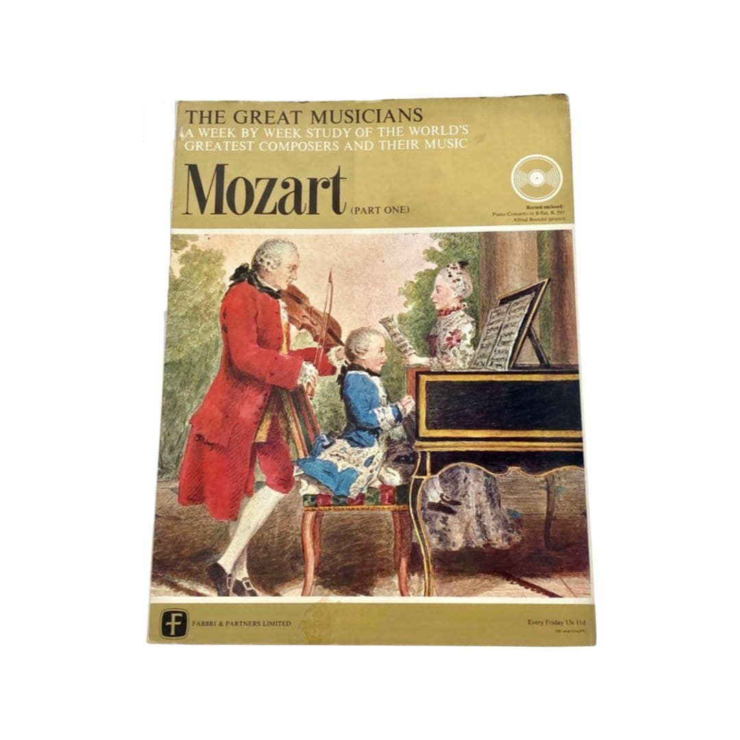 Mozart Part 1 The Great Musicians Study of Music enclosed with Record