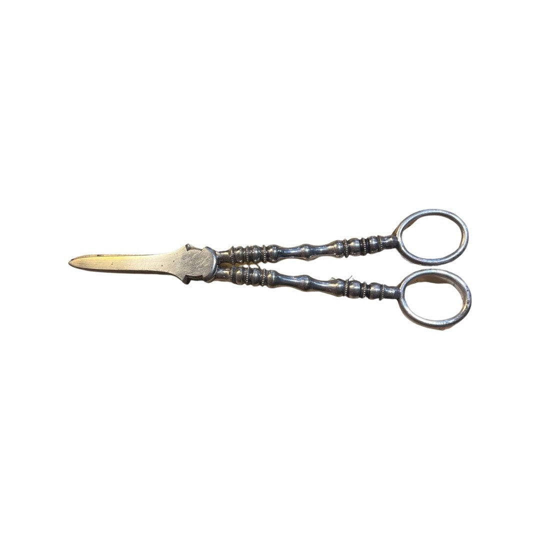 Ornate Sterling Silver Scissors