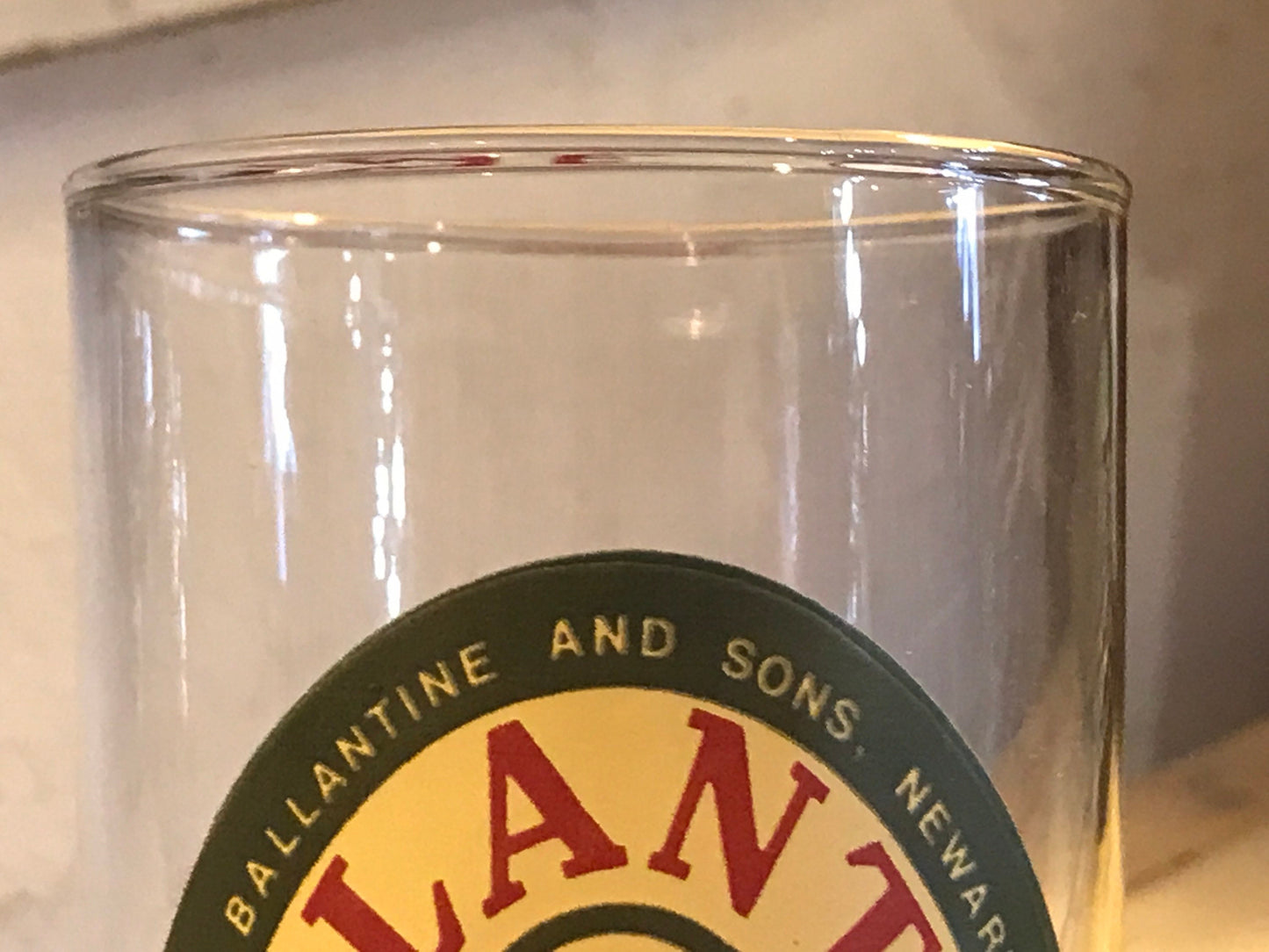 Vintage Ballantine Ale Glass Cup | | XXX America’s Largest Selling Ale | Home & Living