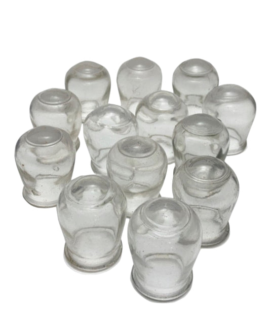 Set of 13 - 1960’s Vintage Russian Glass Cupping Jars