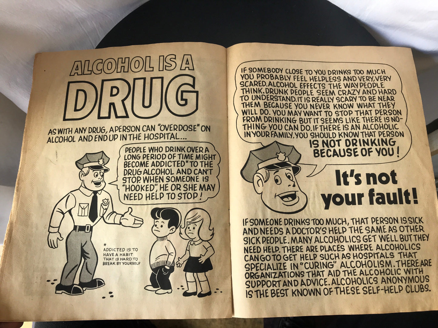 Vintage Abusers are Losers - Alcohol Activity Book | H.E.L.P Of America | Memorabilia