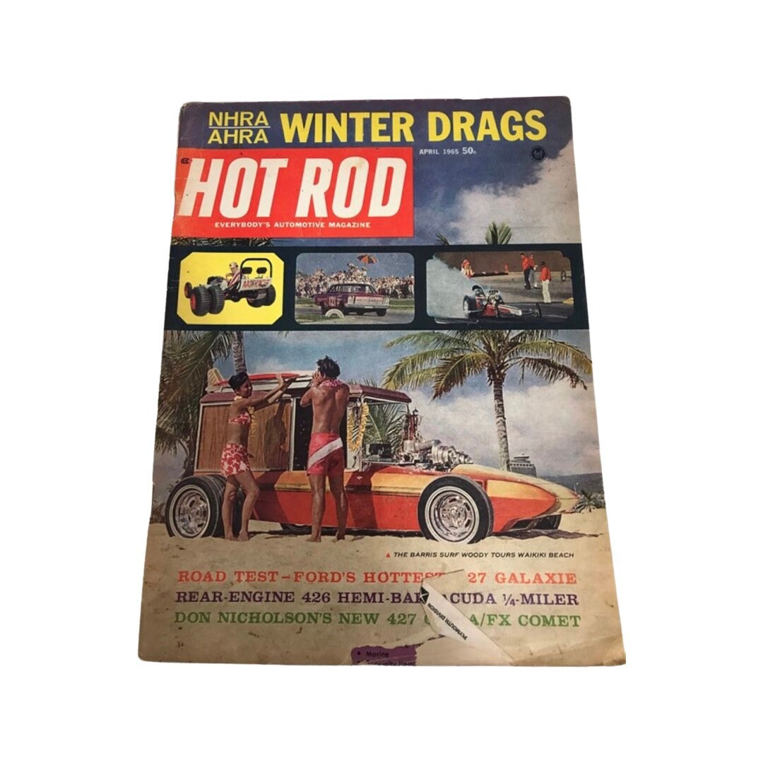 Vintage Hot Rod Everybody’s Automotive Magazine | NHRA/AHRA Winter Drags | April 1965 Issue