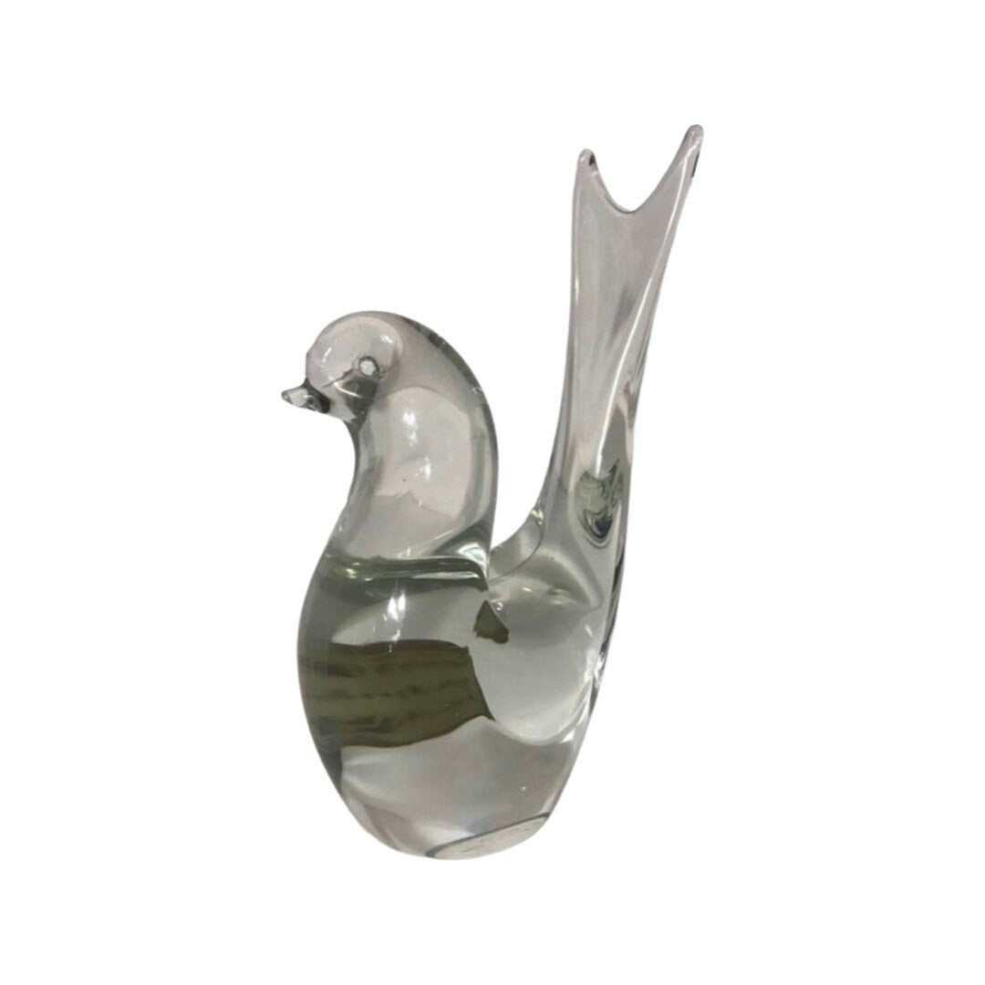 Vintage Glass Bird Sculpture | Glass Sculptures & Figurines