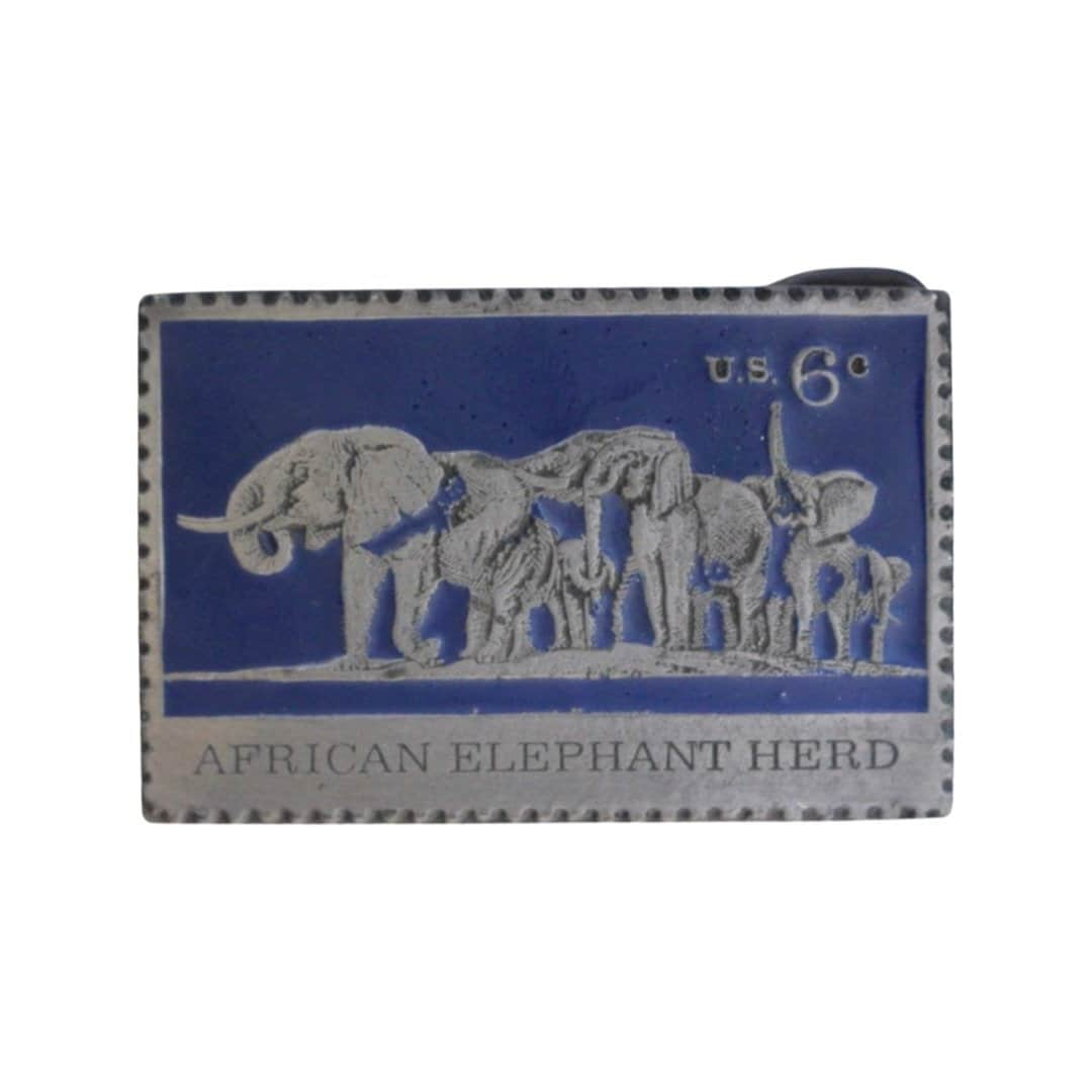 Vintage African Elephant Belt Buckle