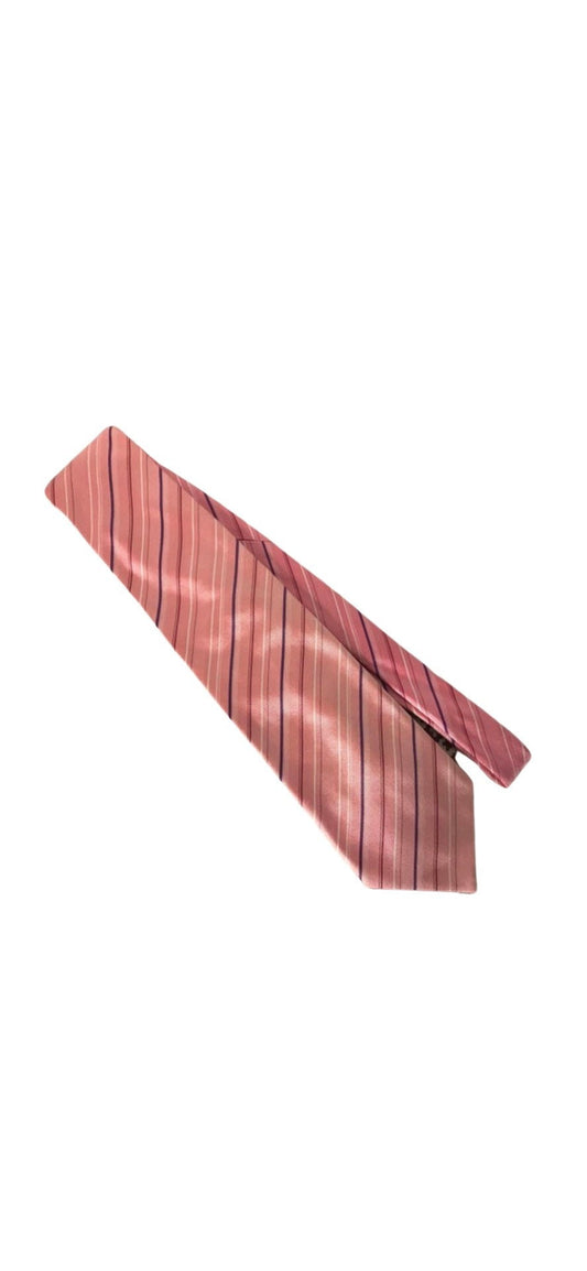 Vintage Pink Stripped Hield Necktie | Accessories