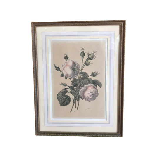 Vintage Rose Framed Portrait | Home Decor