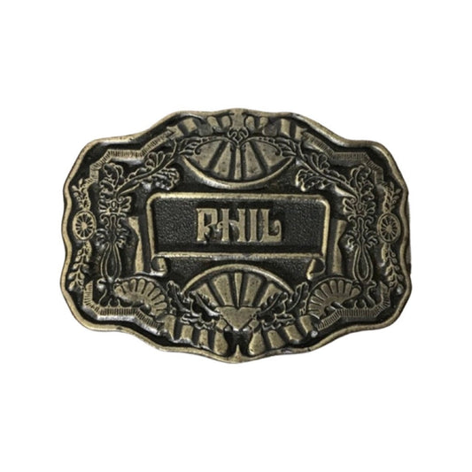 Vintage “Phil” Brass Belt Buckle | Accessories