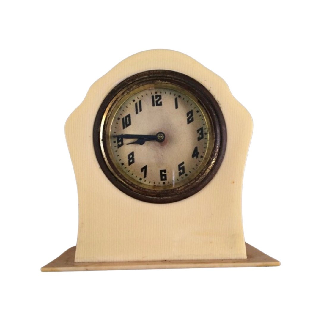 Vintage U.S.A. Celluloid Clock | Home and Living