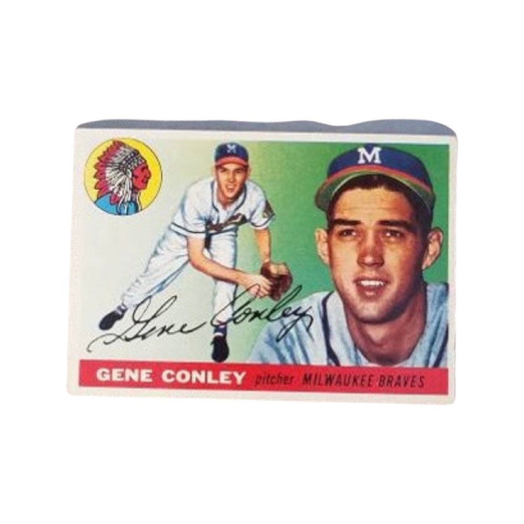 Topps #81 Gene Conley 1950s Milwaukee Braves Baseball Card