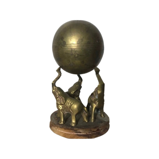 Vintage Bronze Elephant Desk Art | Home Decor