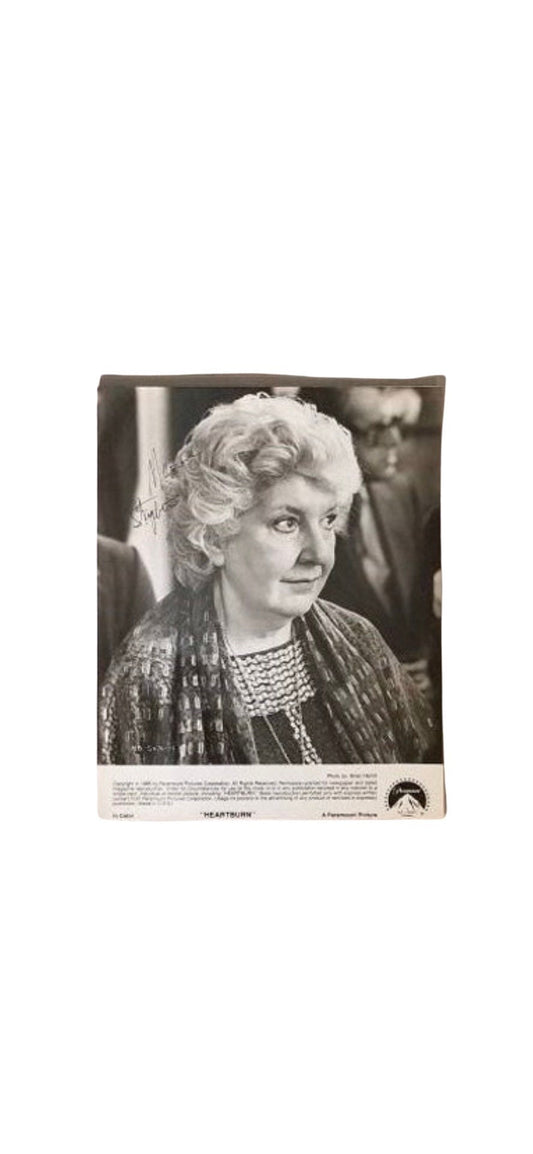 Vintage Autographed Publicity Still of Maureen Stapleton from "Heartburn" | Collectible Memorabilia