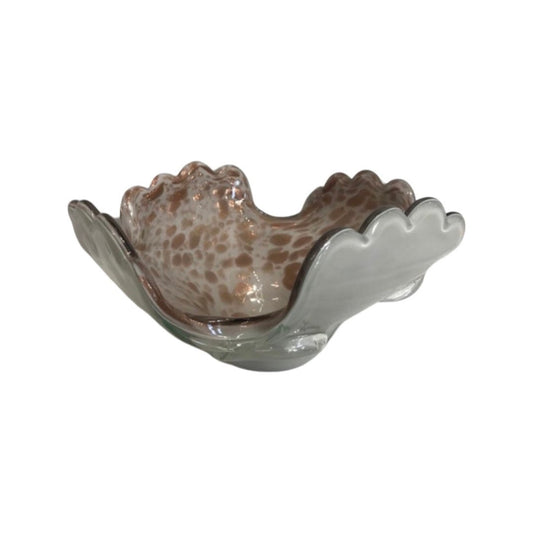 Vintage Speckled Copper Aventurine Murano Glass Dish | Home Decor