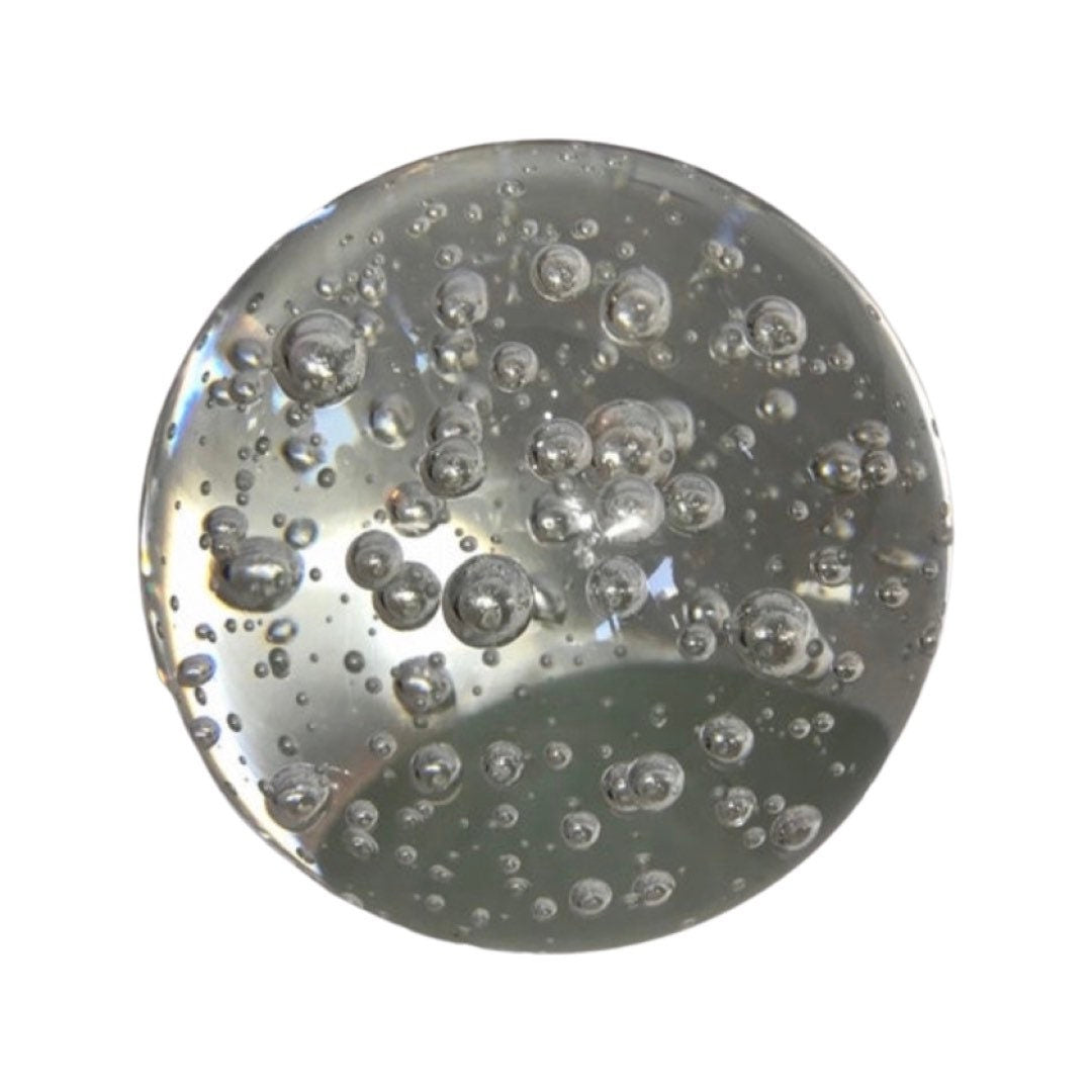 Vintage Clear Bubble Paperweight | Home Decor | Office Decor