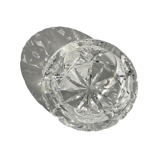 Classic Vintage American Crystal Cut Round Ashtray | Home & Living