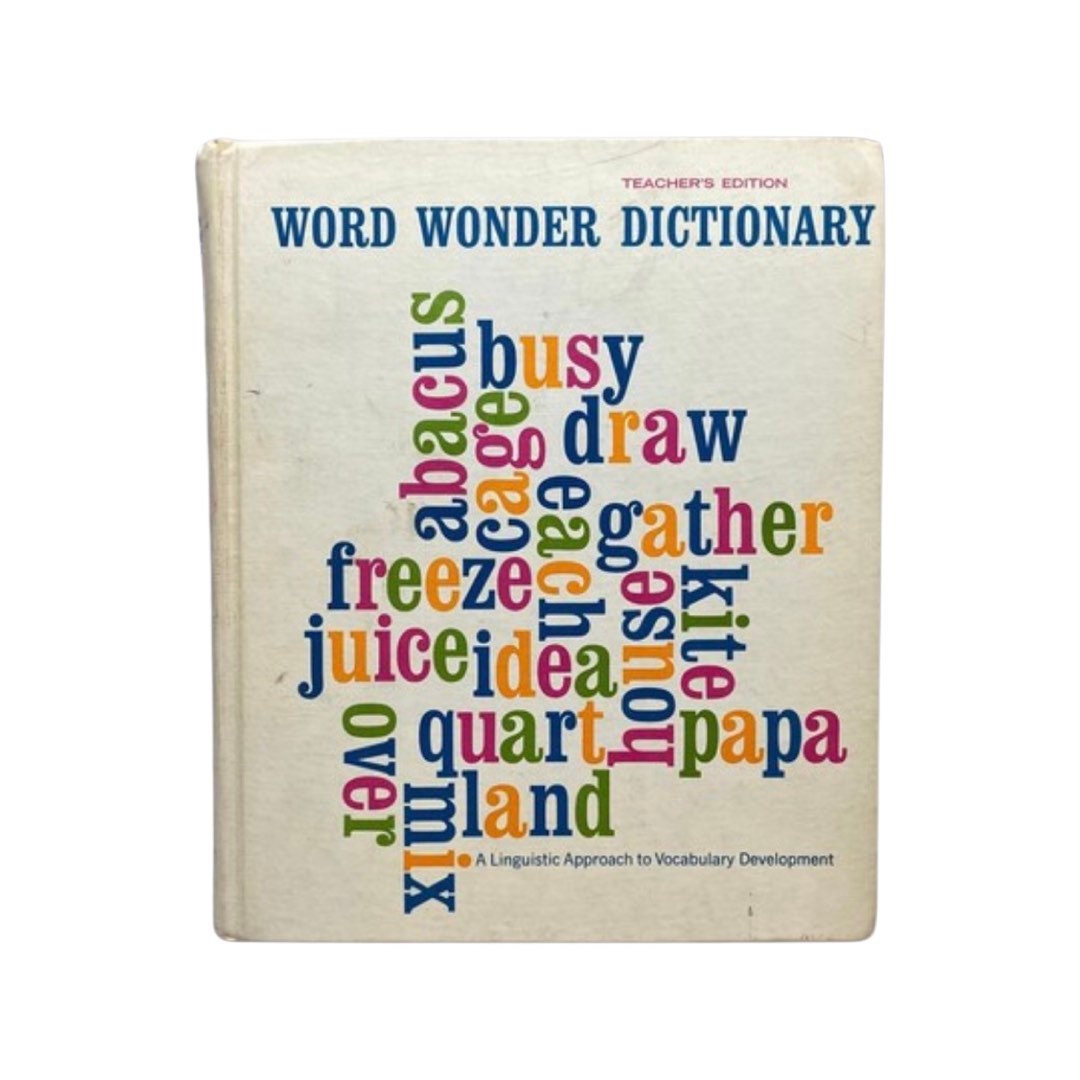 Vintage *Rare* 1966 Teacher's Edition of 'Word Wonder Dictionary' by Doris Whitman | Collectible Books