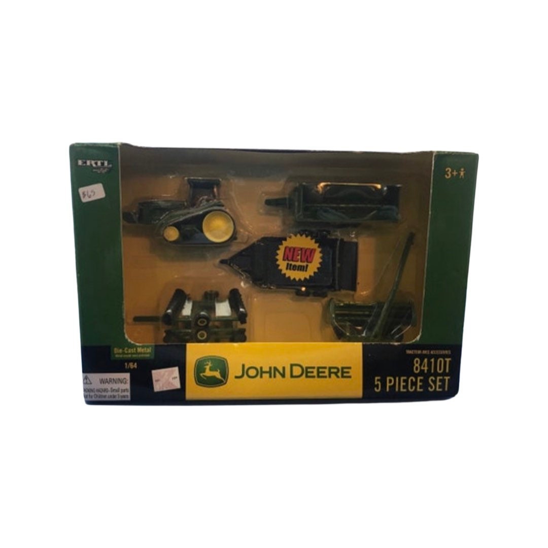 Vintage John Deere Tractor Toy Set, Five Piece Set, Farm Toy, Collectible Set, Kids Toy, Farmhouse Decor