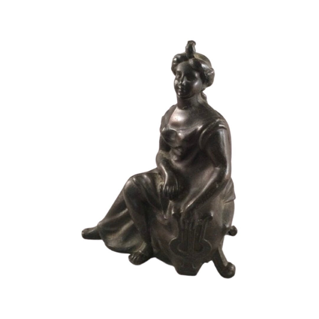 Antique Ansonia Spelter Clock Topper | 1800s