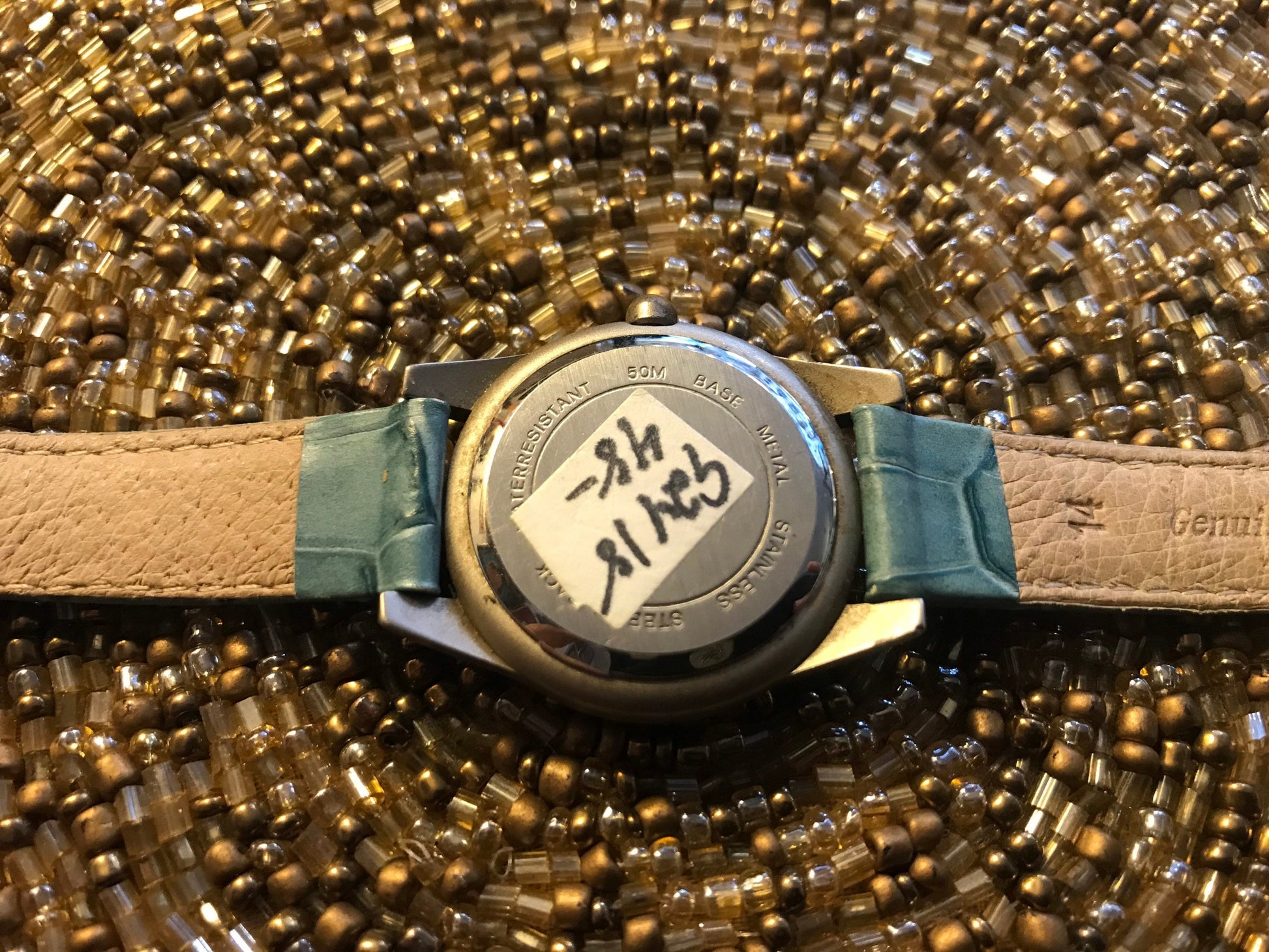 Vintage Wenger Blue Leather Wrist Watch | Accessories