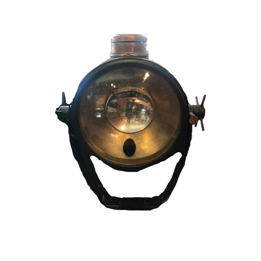 Vintage Ship Spot Light LARGE, Nautical Marine Decor, Industrial Lighting, Ship Salvage Lamp, Rustic Steampunk Light