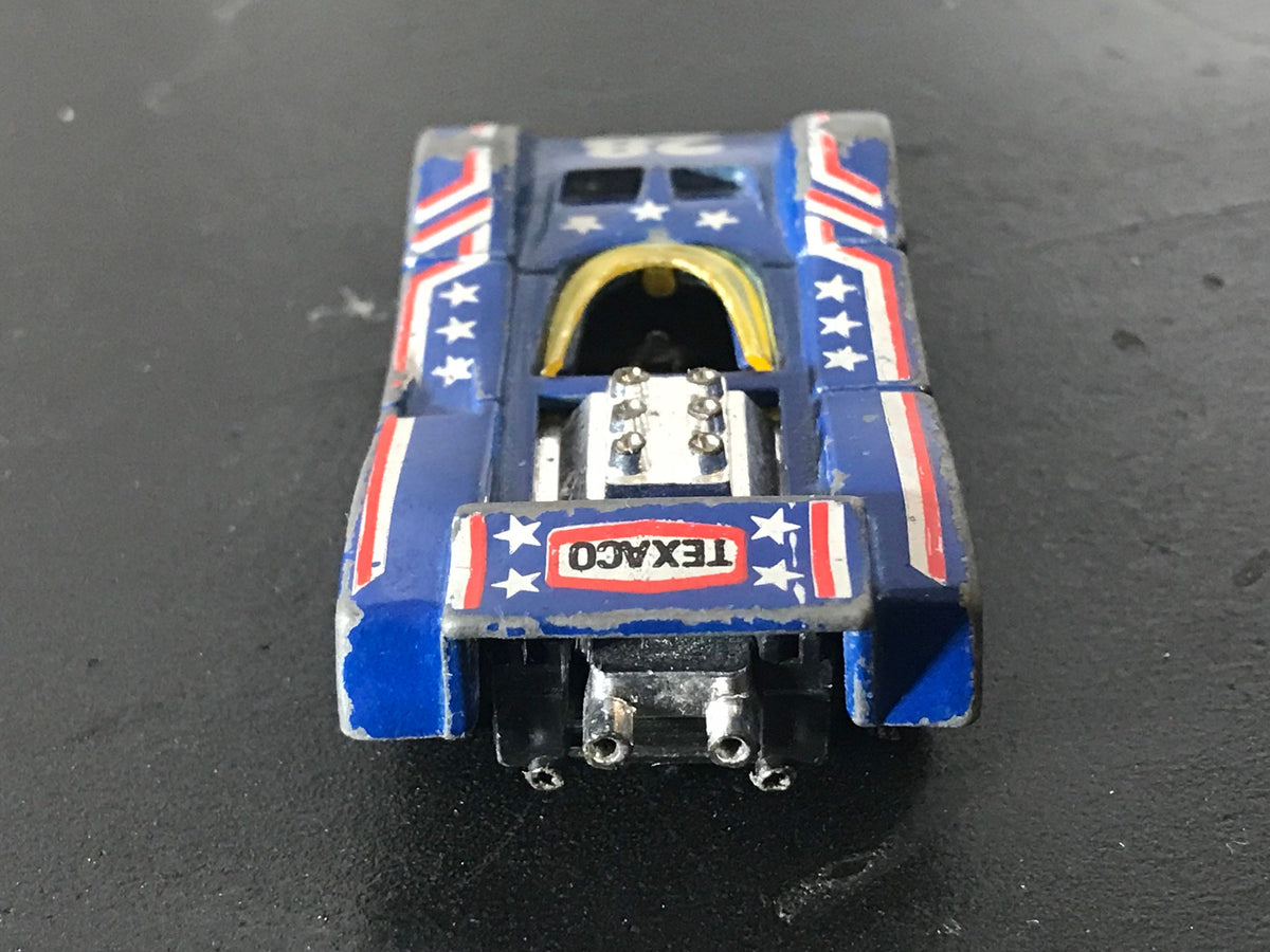 Vintage Red White and Blue Toy car